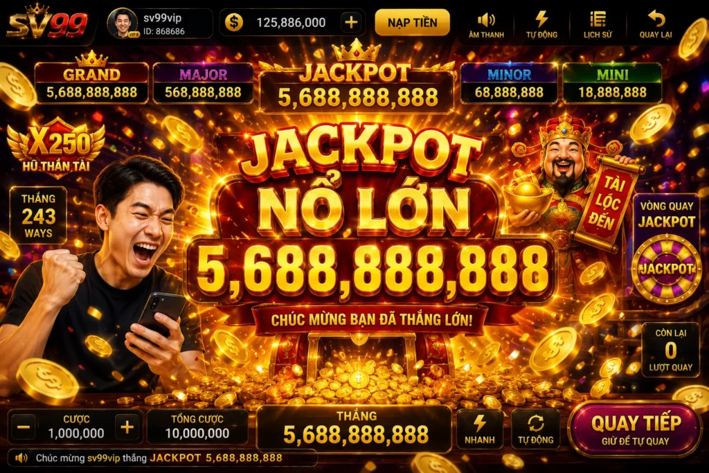 Người chơi có cơ hội săn jackpot giá trị lớn tại Slots SV99