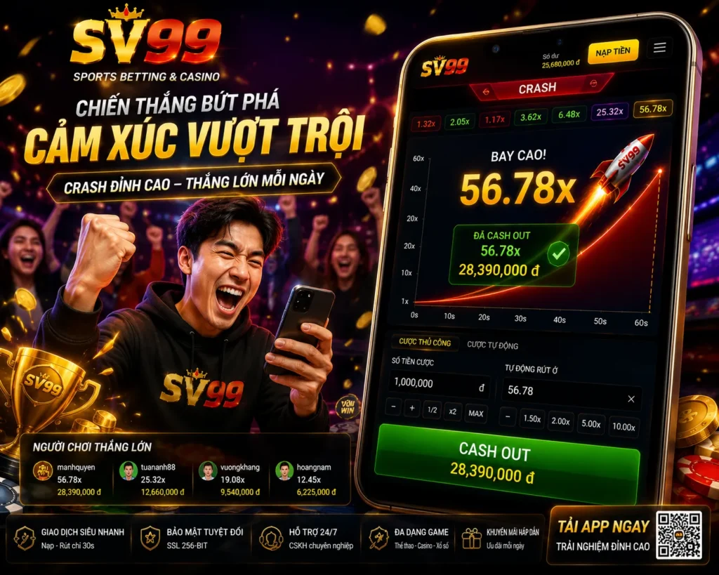 Trải nghiệm Crash mượt mà trên mọi thiết bị tại SV99