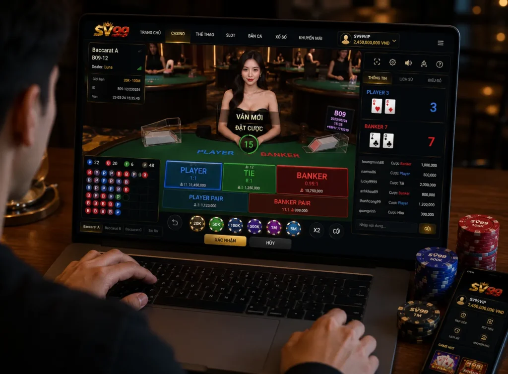 Tham gia các trò chơi casino hấp dẫn