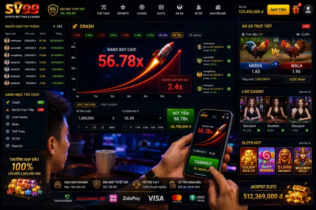 Nhiều khuyến mãi hấp dẫn dành cho người chơi Crash