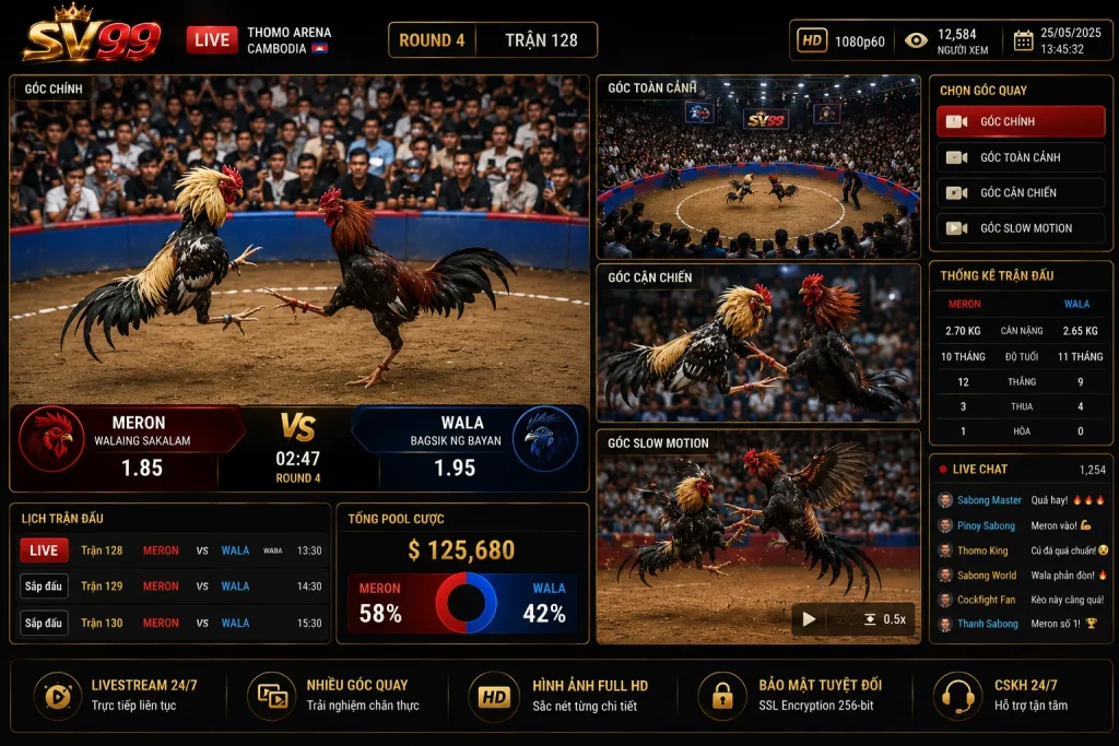 Trực tiếp Thomo Full HD mang đến trải nghiệm chân thực hơn.