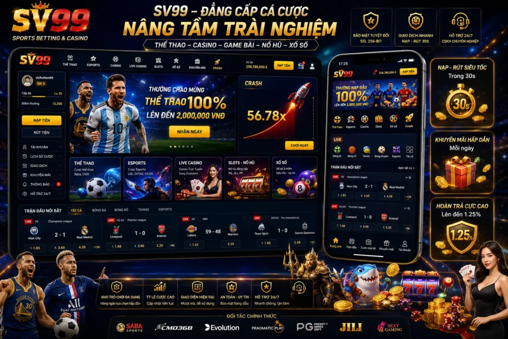 SV99 tối ưu trải nghiệm chơi Crash trên mọi thiết bị