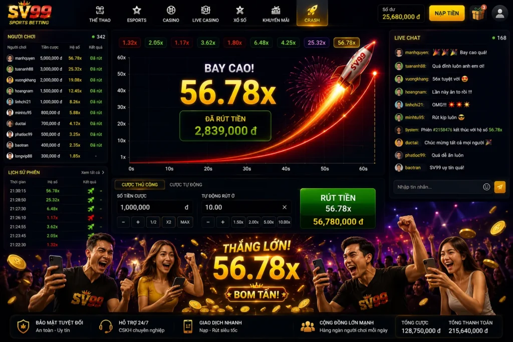 Crash online thu hút nhờ nhịp chơi nhanh