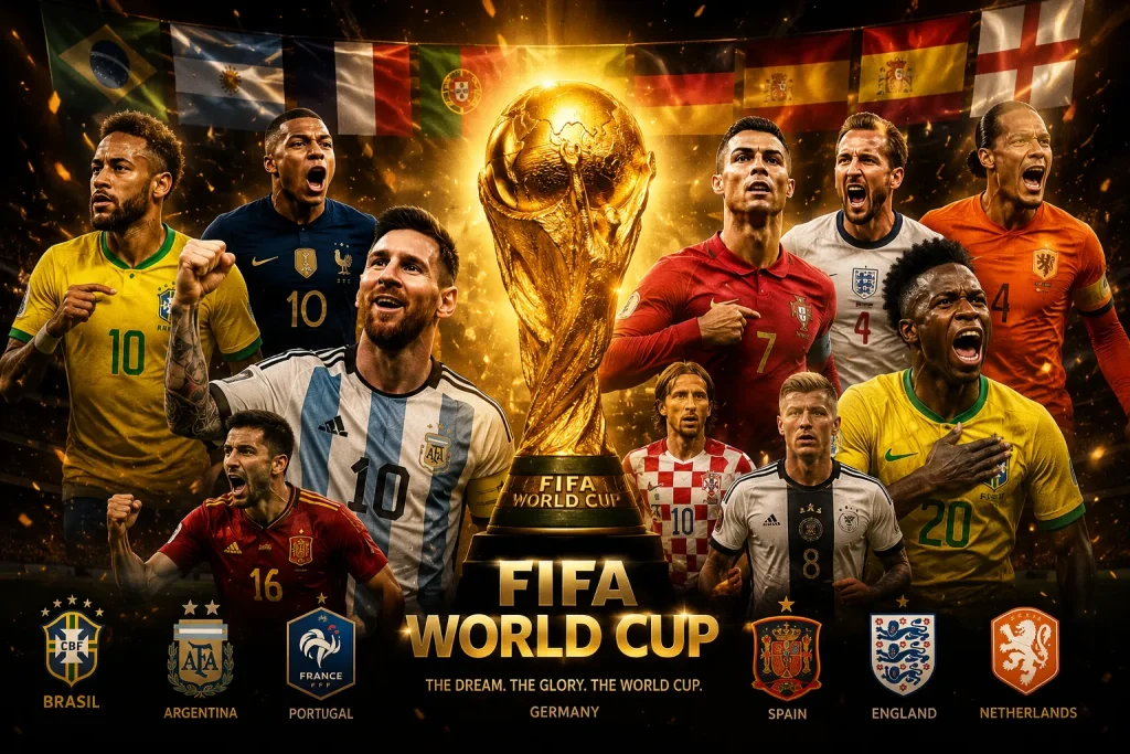 FIFA World Cup 2026 là giải đấu bóng đá lớn nhất hành tinh với sự tham gia của 48 đội tuyển.