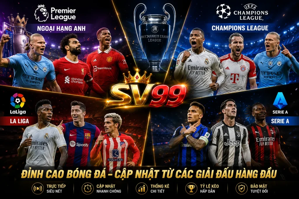 Những giải đấu thu hút lượng người xem trực tiếp bóng đá hôm nay lớn nhất thế giới.