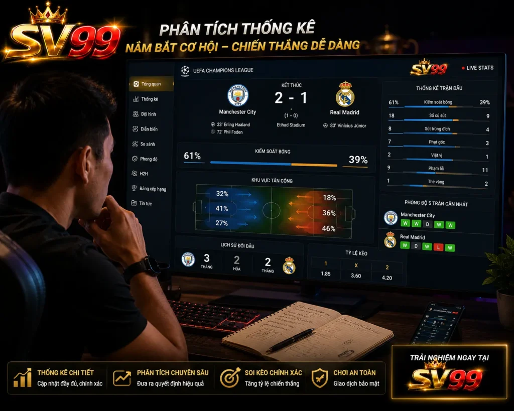 Theo dõi trực tiếp bóng đá kết hợp tỷ lệ kèo giúp đánh giá trận đấu hiệu quả hơn.